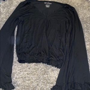 Long sleeve shirt with bell sleeves